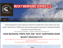 Tablet Screenshot of muskymoonguideservice.com